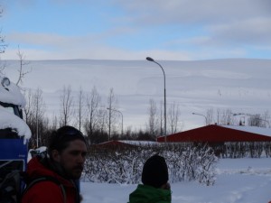 Iceland - Sprengisandur route - Akureyri preparationg avalanche signs RS